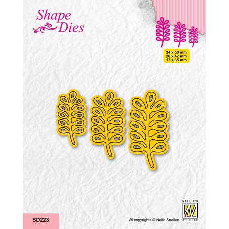 Nellie Snellen Shape Dies Set of 3 Branches 2 (SD223) (OUTLET)