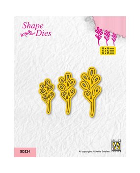 Nellie Snellen Shape Dies Set of 3 Branches 3 (SD224) (DISCONTINUED)
