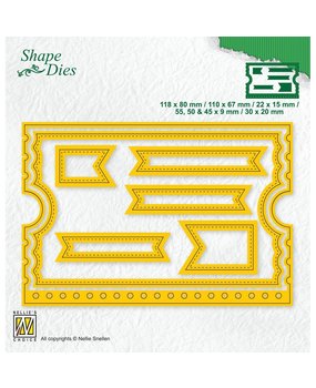 Nellie Snellen Shape Dies Ticket Booklet (SD178) (OUTLET)