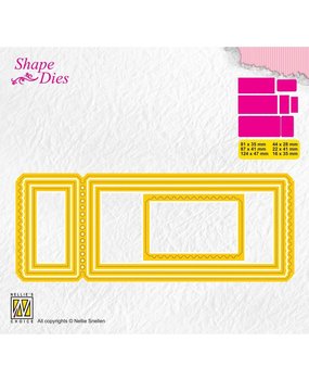 Nellie Snellen Shape Dies Tickets 3 (SD172) (OUTLET)