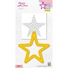 Nellie Snellen Shape Dies w/ Pattern Stencil Christmas Decoration Star (SD271) (DISCONTINUED) Nellie Snellen Shape Dies w/ Pattern Stencil Christmas Decoration Star (SD271) (DISCONTINUED)