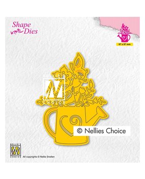 Nellie Snellen Shape Dies Watering Can with Flowers (SD197) (DISCONTINUED)