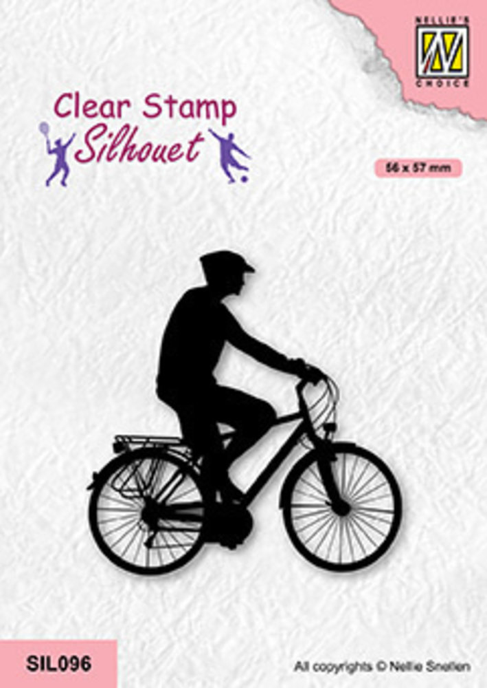 Nellie Snellen Silhouette Clear Stamps Cycling (SIL096) (OUTLET) Nellie Snellen Silhouette Clear Stamps Cycling (SIL096) (OUTLET)
