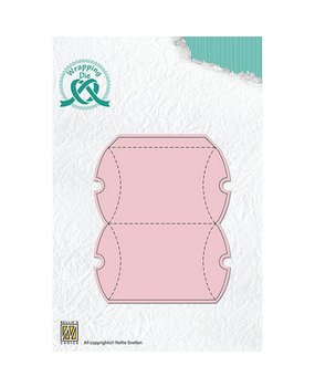 Nellie Snellen Wrapping Dies Rectangle Pillow Gift Box (WPD003) (OUTLET)