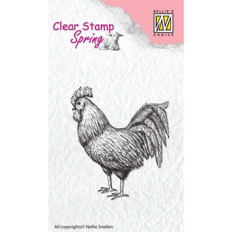 Nellie Snellen Spring Clear Stamps Rooster (SPCS005) (OUTLET)