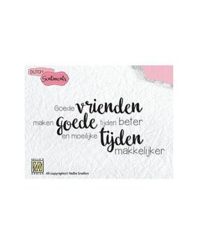 Nellie Snellen Dutch Sentiments Clear Stamps Vrienden (SENC006) (DISCONTINUED)
