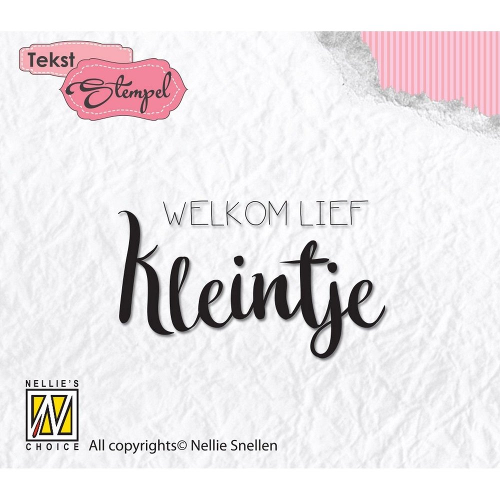Nellie Snellen Dutch Text Clear Stamps Welkom Lief Kleintje (DTCS013) (OUTLET)
