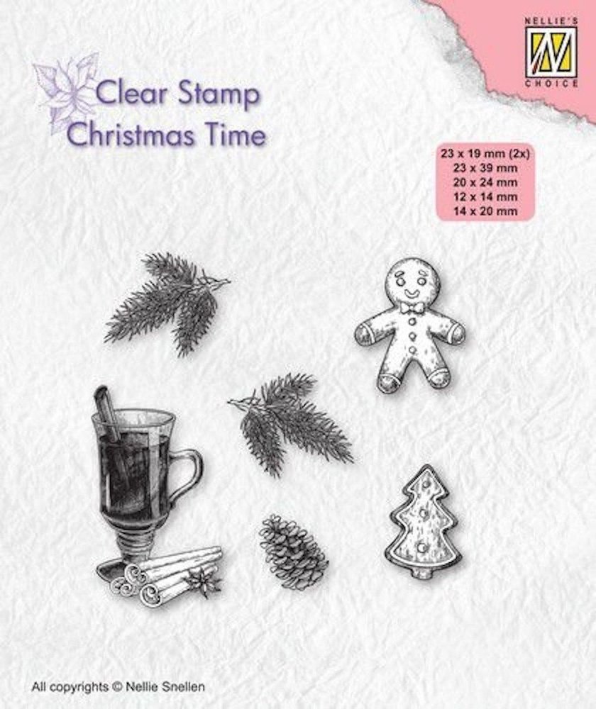 Nellie Snellen Christmas Time Clear Stamps Christmas Decorations (CT037) (OUTLET)
