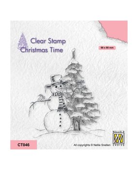 Nellie Snellen Christmas Time Clear Stamps Snowman (CT046) (DISCONTINUED)