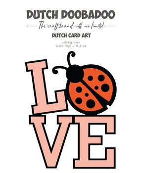 Dutch Doobadoo Dutch Card Art A5 Ladybug Love (470.784.212) (DISCONTINUED)
