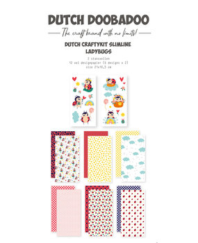 Dutch Doobadoo Crafty Kit Slimline Ladybugs (473.005.040) (DISCONTINUED)