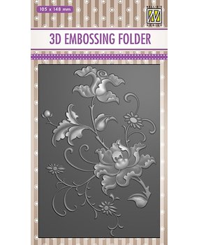 Nellie Snellen 3D Embossing Folder Exotic Flower (EF3D027) (DISCONTINUED)