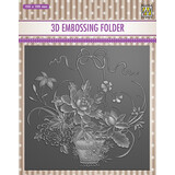 Nellie Snellen 3D Embossing Folder Flower Bouquet (EF3D030) (DISCONTINUED)