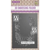 Nellie Snellen 3D Embossing Folder Flower Frame (EF3D020) (DISCONTINUED)