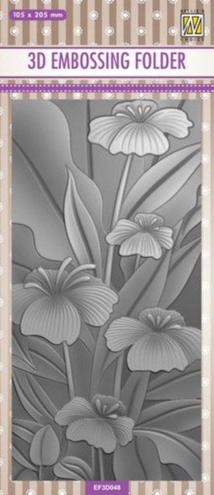 Nellie Snellen 3D Embossing Folder Lilies (EF3D048) (OUTLET) Nellie Snellen 3D Embossing Folder Lilies (EF3D048) (OUTLET)