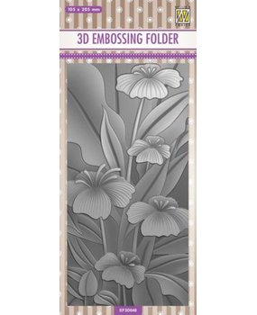 Nellie Snellen 3D Embossing Folder Lilies (EF3D048) (DISCONTINUED)