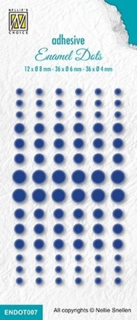 Nellie Snellen Adhesive Enamel Dots Blue (ENDOT007) (DISCONTINUED) Nellie Snellen Adhesive Enamel Dots Blue (ENDOT007) (DISCONTINUED)