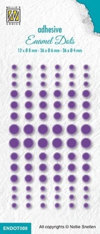 Nellie Snellen Adhesive Enamel Dots Purple (ENDOT009) (DISCONTINUED)