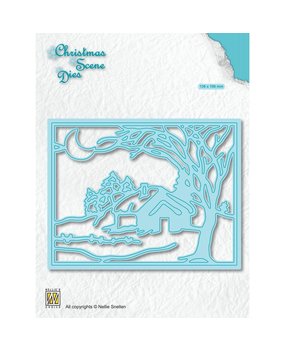 Nellie Snellen Christmas Scene Dies Moonlight Winternight (CRSD007) (DISCONTINUED)