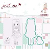 Nellie Snellen Just Me Stamp & Die Girl with Cat (JMSD001) (DISCONTINUED) Nellie Snellen Just Me Stamp & Die Girl with Cat (JMSD001) (DISCONTINUED)