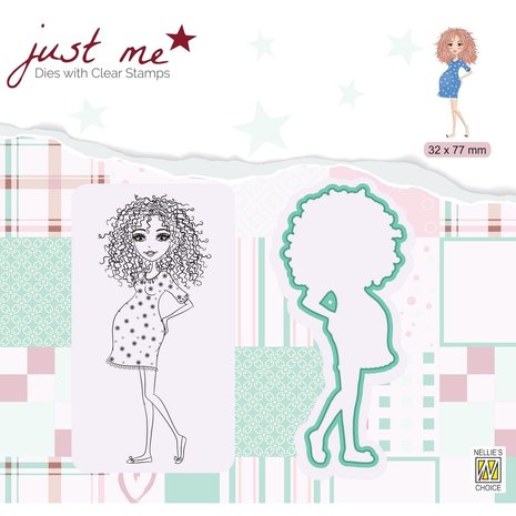 Nellie Snellen Just Me Stamp & Die Pregnant (JMSD007) (OUTLET)