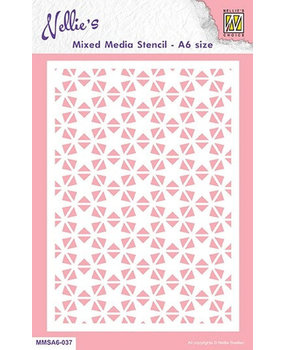 Nellie Snellen Mixed Media Stencil A6 Christmas Star 2 (MMSA6-037) (DISCONTINUED)