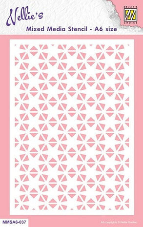 Nellie Snellen Mixed Media Stencil A6 Christmas Star 2 (MMSA6-037) (OUTLET) Nellie Snellen Mixed Media Stencil A6 Christmas Star 2 (MMSA6-037) (OUTLET)