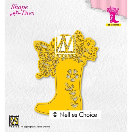 Nellie Snellen Shape Dies Boot with Flowers (SD198) (OUTLET)