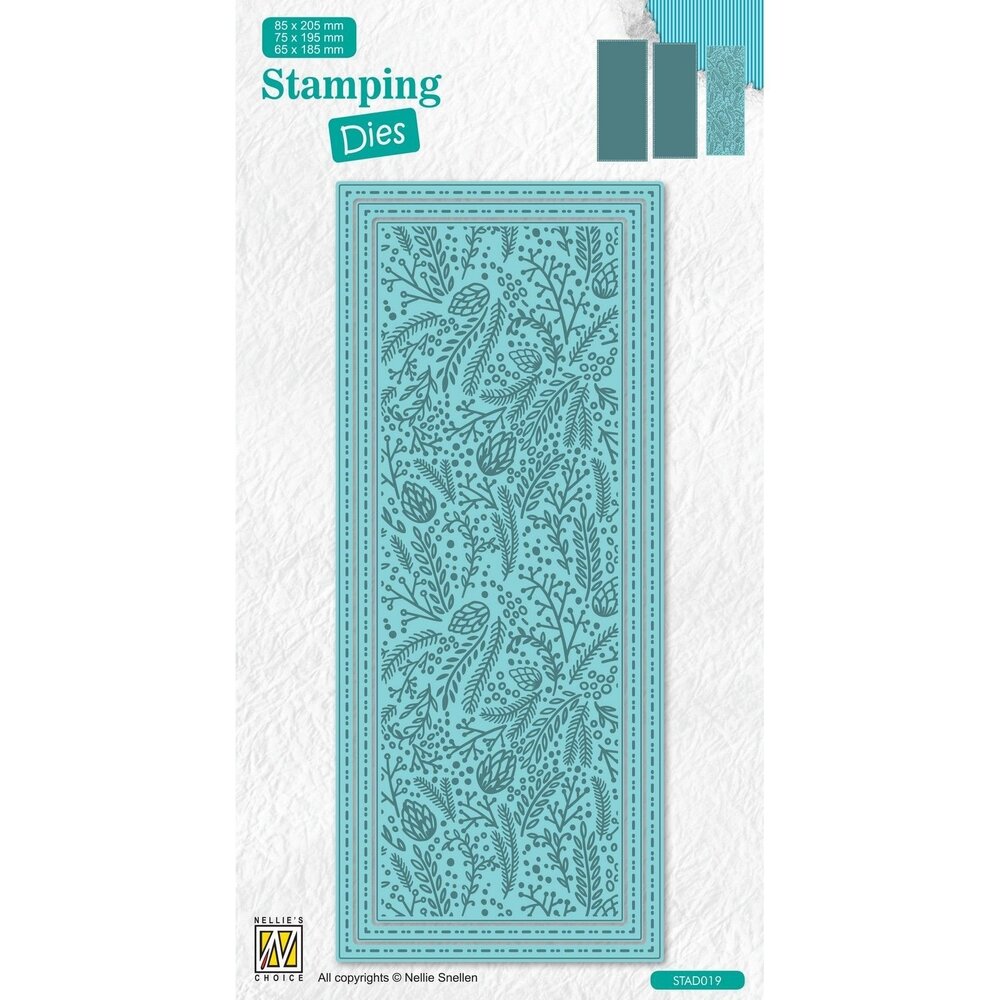 Nellie Snellen Stamping Dies Slimline Branches with Berries (STAD019) (OUTLET)