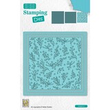 Nellie Snellen Stamping Dies Square Branches with Berries (STAD015) (OUTLET)