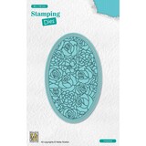Nellie Snellen Stamping Dies Oval Roses (STAD008) (OUTLET)