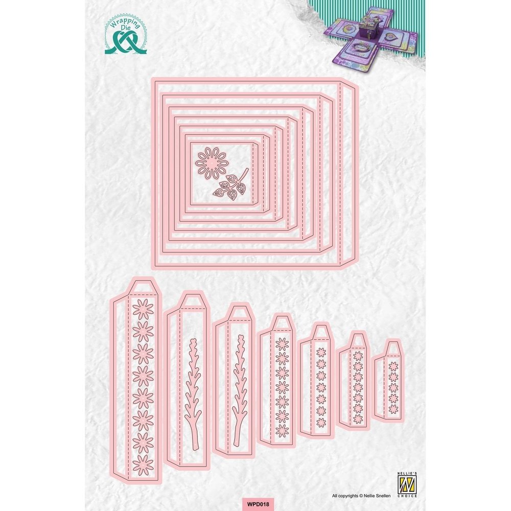 Nellie Snellen Wrapping Dies Exploding Gift Box (WPD018) (OUTLET)