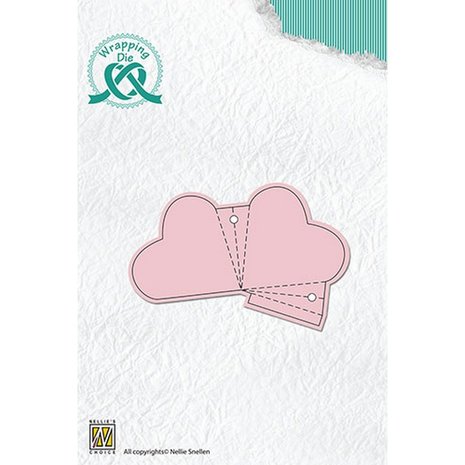 Nellie Snellen Wrapping Dies Heart Gift Box (WPD001) (OUTLET)
