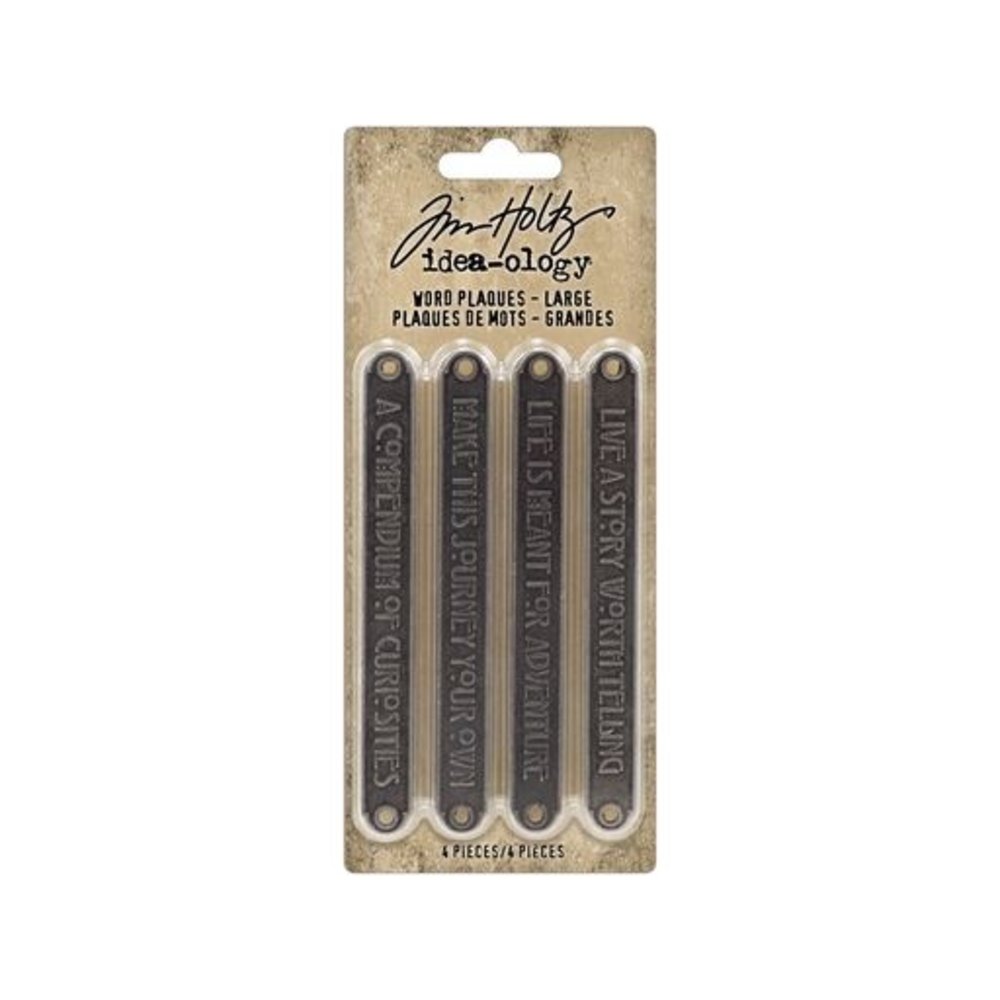 Idea-ology Tim Holtz Word Plaques Large (TH94329) (DISCONTINUED)