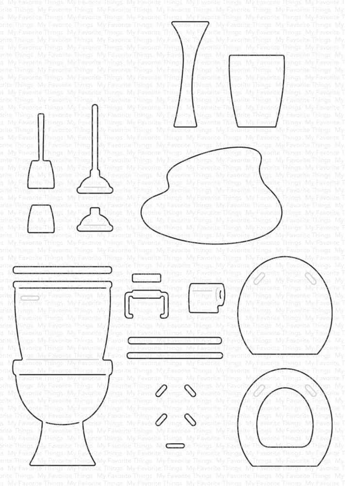 My Favorite Things Bathroom Essentials Die-Namics (MFT-2489) (OUTLET)