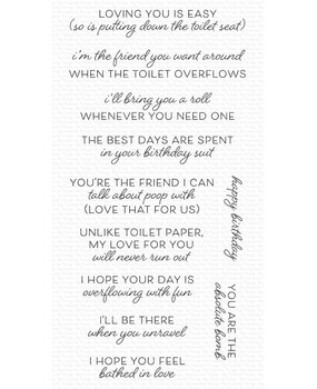 My Favorite Things Bathroom Banter Clear Stamps (CS-764) (OUTLET)