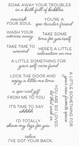 My Favorite Things Time to Unwind Clear Stamps (CS-760) (OUTLET)