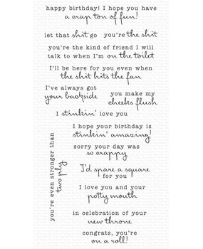 My Favorite Things Toilet Talk Clear Stamps (CS-759) (OUTLET)