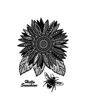 Crafty Individuals Hello Sunshine Unmounted Rubber Stamps (CI-619) (OUTLET)