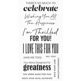 My Favorite Things Thrilled for You Clear Stamps (CS-770) (OUTLET)