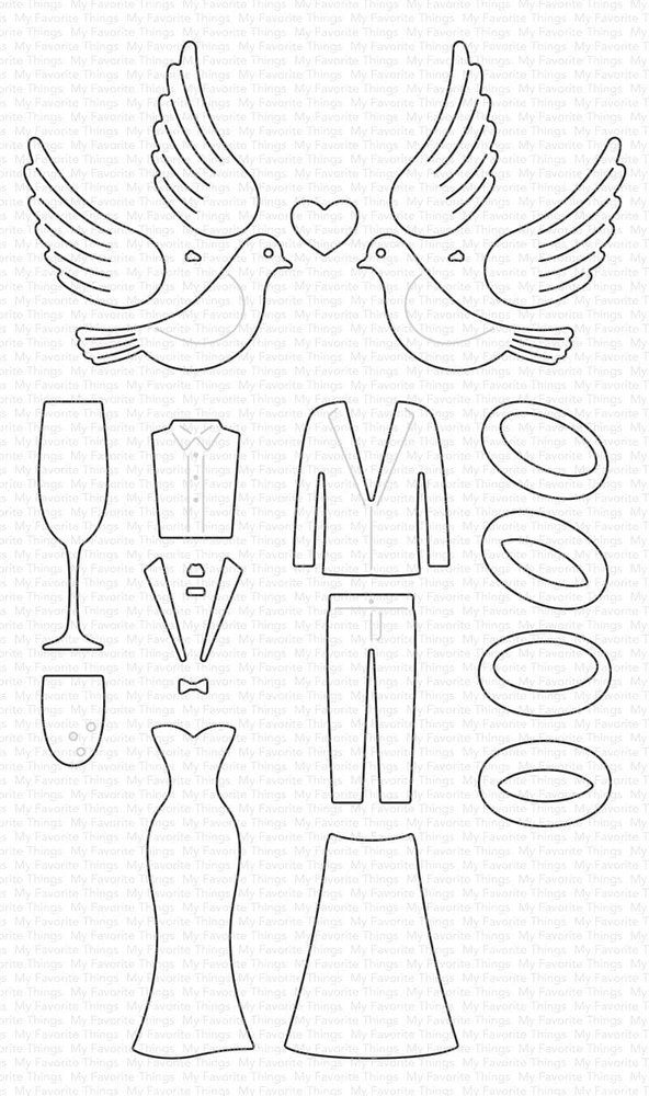 My Favorite Things Let's Say "I Do" Die-Namics (MFT-2491) (OUTLET)