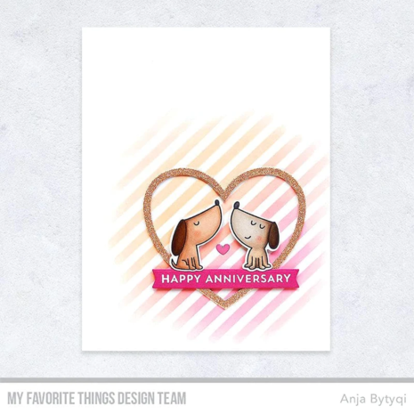 My Favorite Things Diagonal Stripes Stencil (ST-178) (OUTLET)
