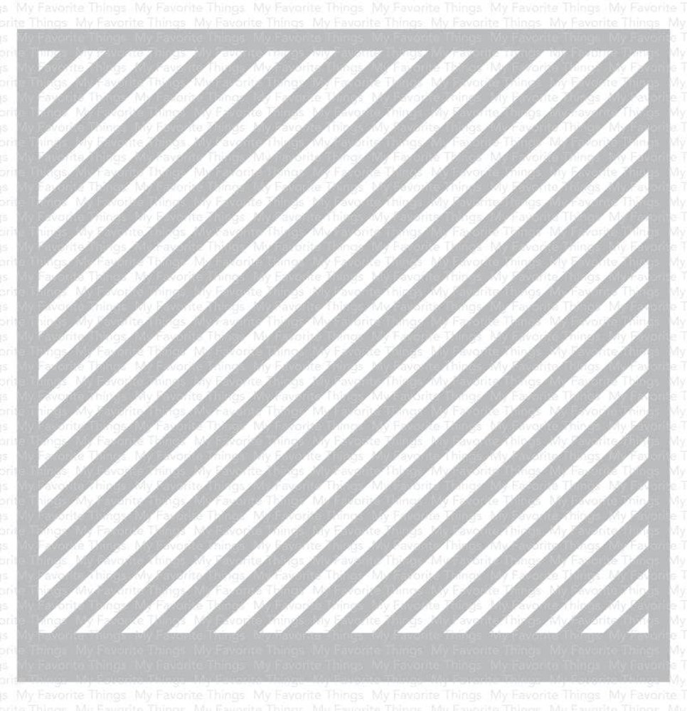 My Favorite Things Diagonal Stripes Stencil (ST-178) (OUTLET)