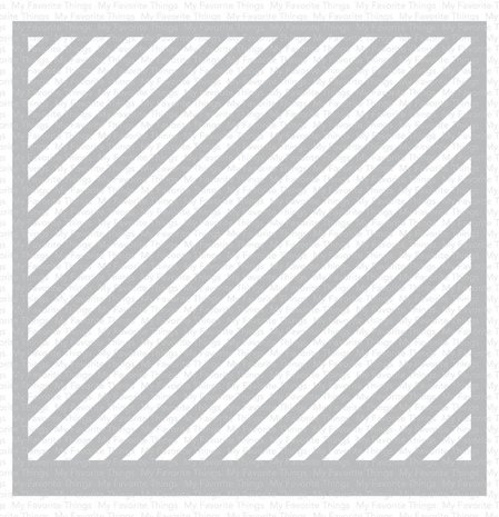 My Favorite Things Diagonal Stripes Stencil (ST-178) (OUTLET)