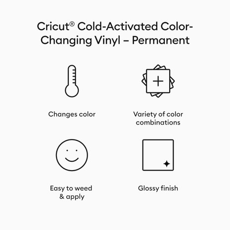 Cricut Color-Changing Vinyl Permanent Cold-Activated Turquoise - Purple (1 sheet) (2009590) (DISCONTINUED) Cricut Color-Changing Vinyl Permanent Cold-Activated Turquoise - Purple (1 sheet) (2009590) (DISCONTINUED)
