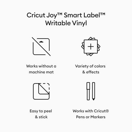 Cricut Joy Smart Vinyl Permanent Writable Joy Silver (4sheets) (2010042) (DISCONTINUED) Cricut Joy Smart Vinyl Permanent Writable Joy Silver (4sheets) (2010042) (DISCONTINUED)