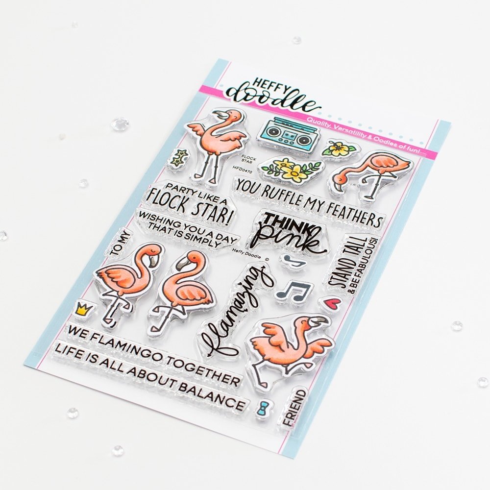 Heffy Doodle Flock Star Clear Stamps (HFD0470) (OUTLET) Heffy Doodle Flock Star Clear Stamps (HFD0470) (OUTLET)