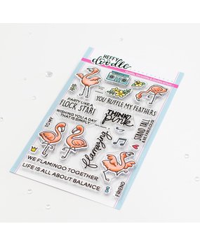 Heffy Doodle Flock Star Clear Stamps (HFD0470) (OUTLET)