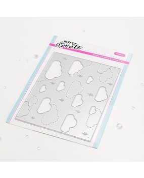 Heffy Doodle Sky High Cloud Backdrop Die (HFD0478) (OUTLET)