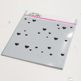 Heffy Doodle Layering Hearts Stencil (HFD0482) (OUTLET)